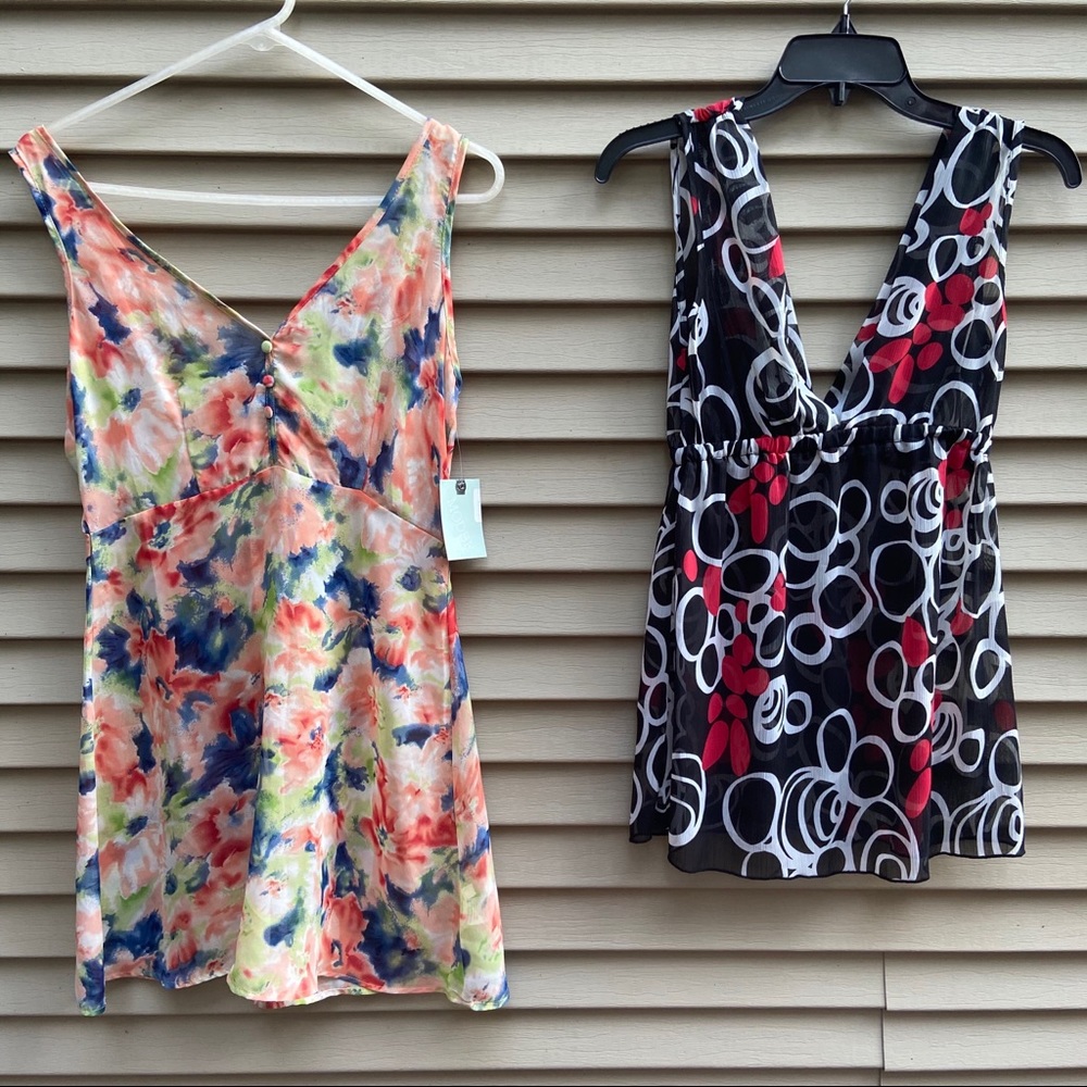 NWT Modbe & KLB sleeveless v-neck blouses - 2 set